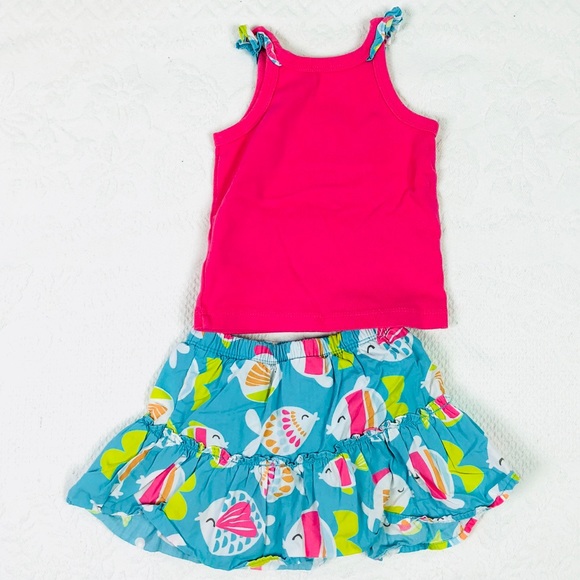 🚫SOLD🚫 Carter’s 24 mos 2-piece tank & skirt - Picture 3 of 5